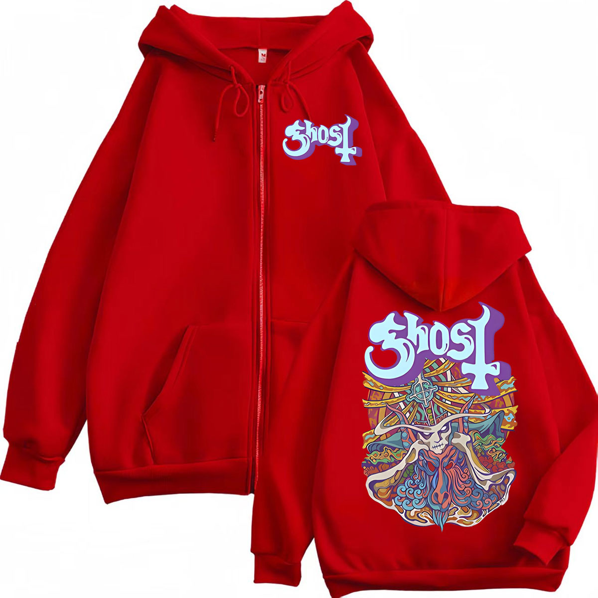 Толстовки с графическим принто – обзор и цена Mens Fashion Zip Up Hoodies