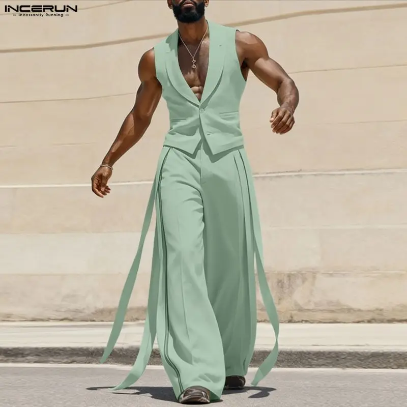 Мужской комплект INCERUN: одно – обзор и цена Mens Fashion Summer