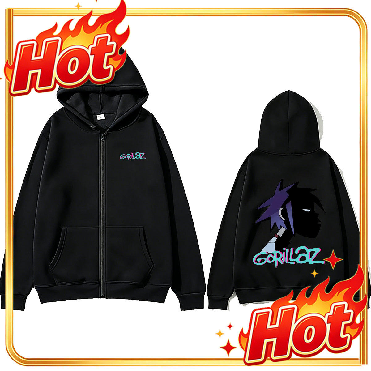 Худи на молнии с графическим п – обзор и цена Mens Fashion Zip Up Hoodies