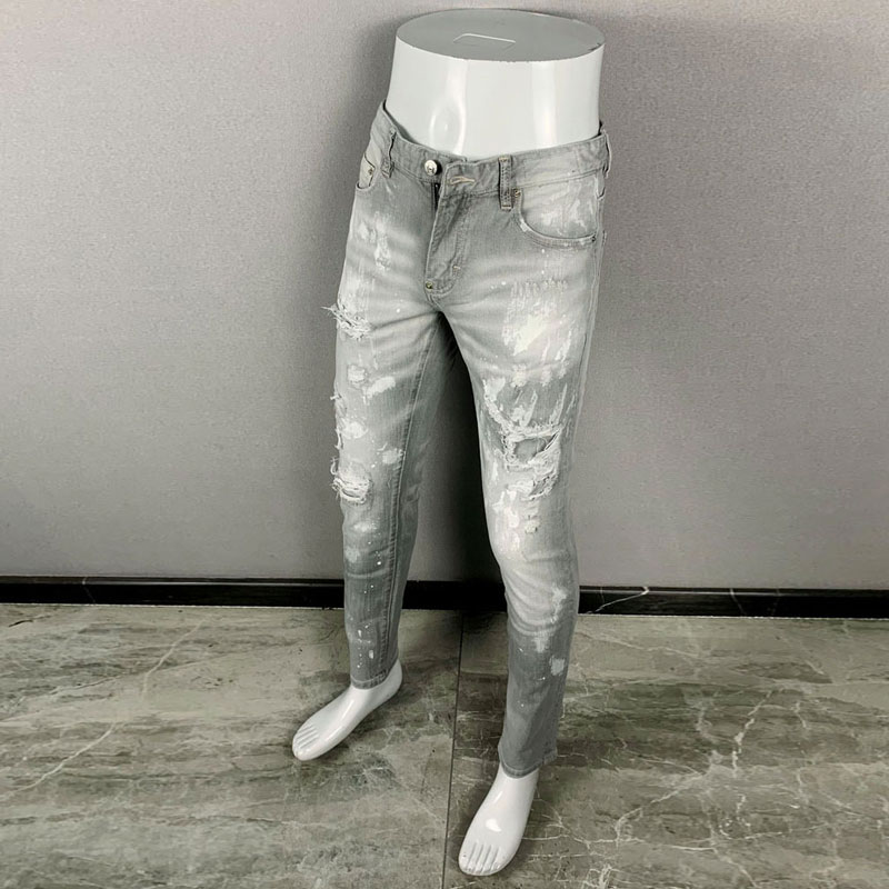 Модные новые мужские джинсы: р – обзор и цена Men'S Fashion Grey Jeans