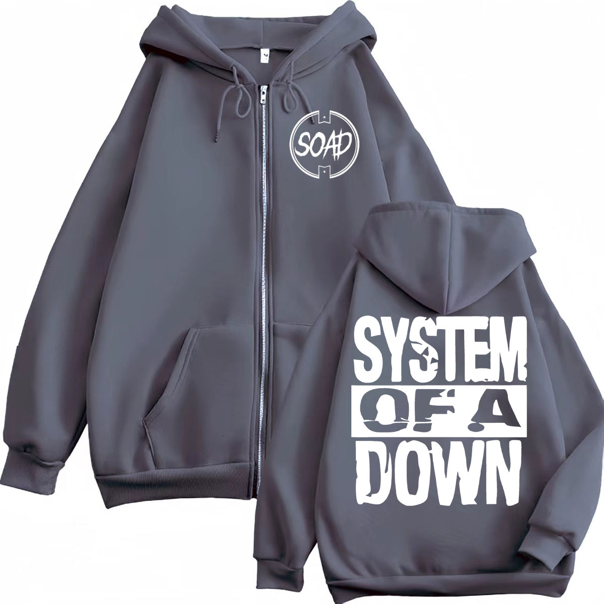 Толстовка на молнии с принтом  – обзор и цена Mens Fashion Zip Up Hoodies